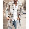 Spring New Men's Pocket Versatile Daily Retro Stand Up Collar Medium Long Woolen Coat Men's Casual Coat Men's Clothing