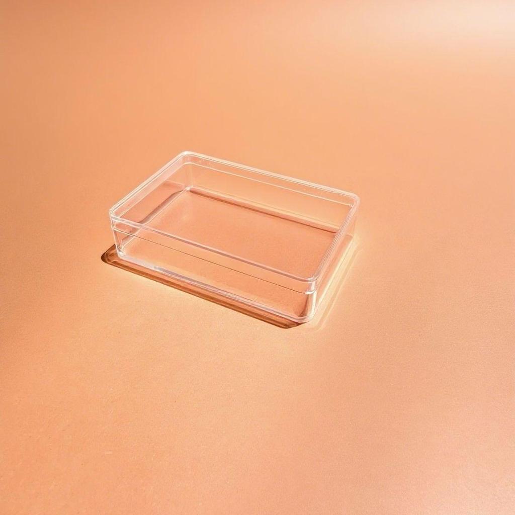 Transparent Square Acrylic Storage Box for Figures - Dustproof Food-grade Plastic, PS Wedding Candy Box with Lid