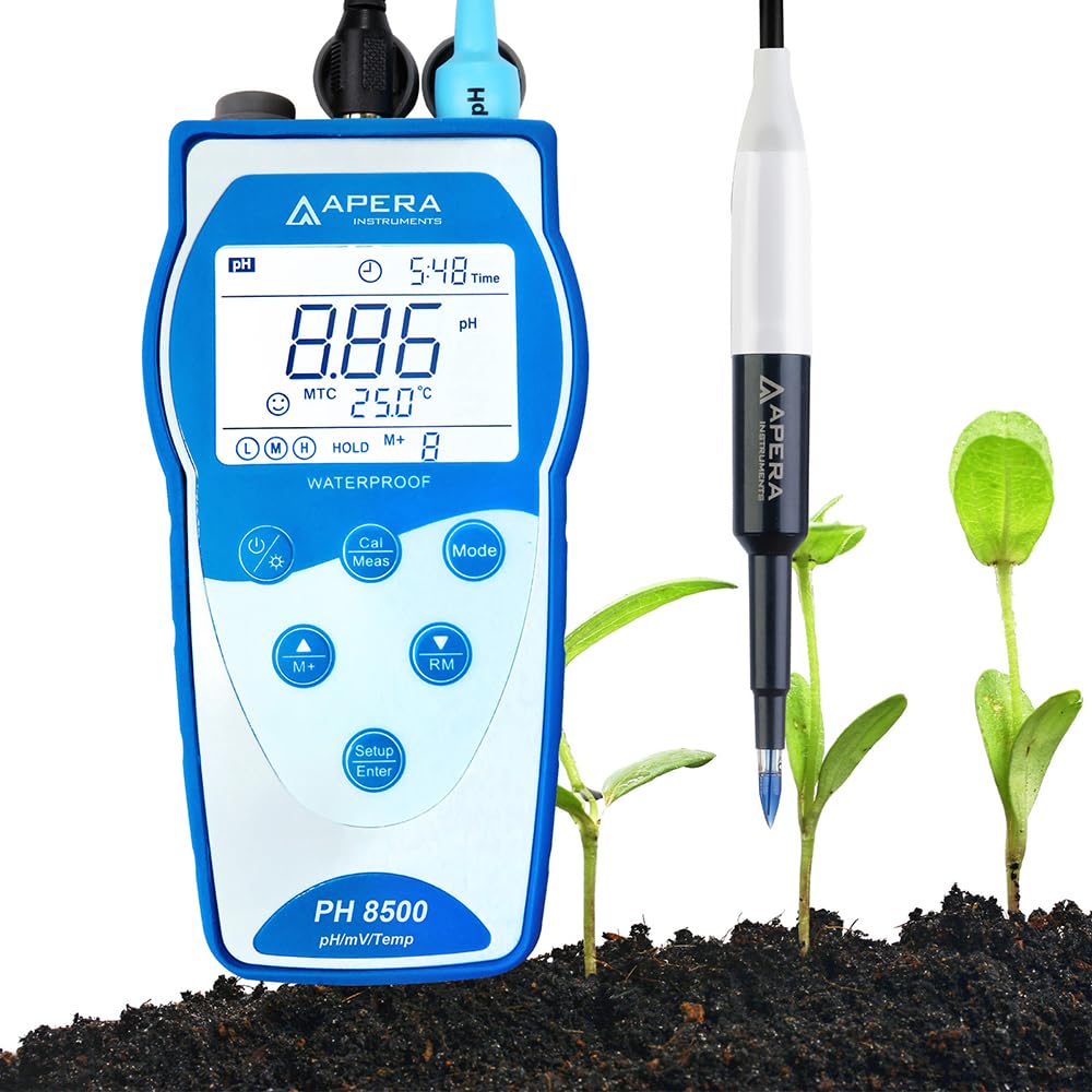 

Apera Instruments High performance type for each application Portable pH meter For direct soil pH measurement With data management function LabSen 553