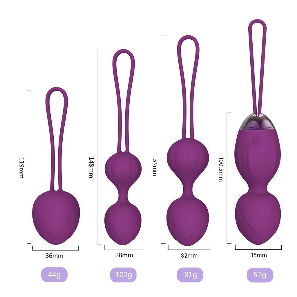 Vaginal Training Ball Ultimate Tightening Vaginal Training Rotor Contraction Exercise Fully Waterproof Silicone Geisha Ball for Women [Adult]
