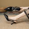 Fashion New Style Popular Brand Plus Size Women Heeled Sandals Retro Rome High Heels Shoes Women High Heel Leather Buckle Pumps Mules