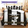 Name Custom Portimonense SC Pattern Bedding Set Quilt Cover Pillowcase Home Decor Gift (1 * Duvet Cover + 2 * Pillowcase, Without Core)