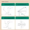 Rechargeable LED Desk Lamp: Dual-Use Eye Protection for Reading & Writing, Multifunctional Night Light for Dorm or Bedroom.