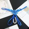Hollow Open Crotch Lace Pearl Panties Low Waist Thin Belt Thong  Valentine's Day Gift