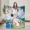 SAKAMOTO DAYS Flannel Blanket Soft Durable Throw Blanket for Bedroom Camping Print Bedspread Sofa Bed Cover