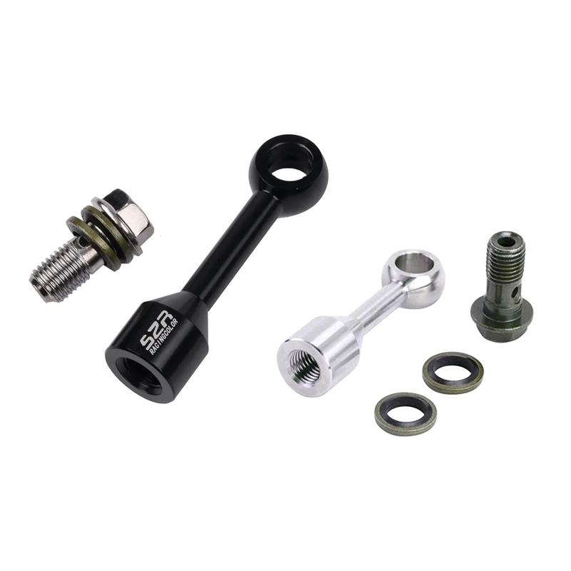 Universal M10*1.25 Aluminium Alloy Stainless SteelMotorcycle Brake Fluid Hose Extension Bracket Accessory For Honda Yamaha Suzuk