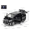 Voiture miniature Lexus LM300h MPV en alliage métallique moulé sous pression, modèle de collection avec son et lumière, cadeau pour garçon et enfant, échelle 1/32