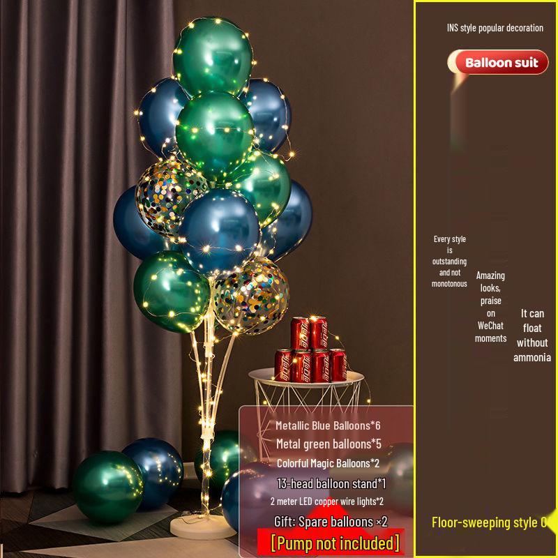 Świecący Stojak Podłogowy na Balony do Dekoracji Urodzinowej Dziecka