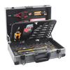 Hi-Spec Professional 91pcs Tools Set with Aluminum Case Socket Wrench Repair Tool Set of High-grade CR-V General Hand Tools Set