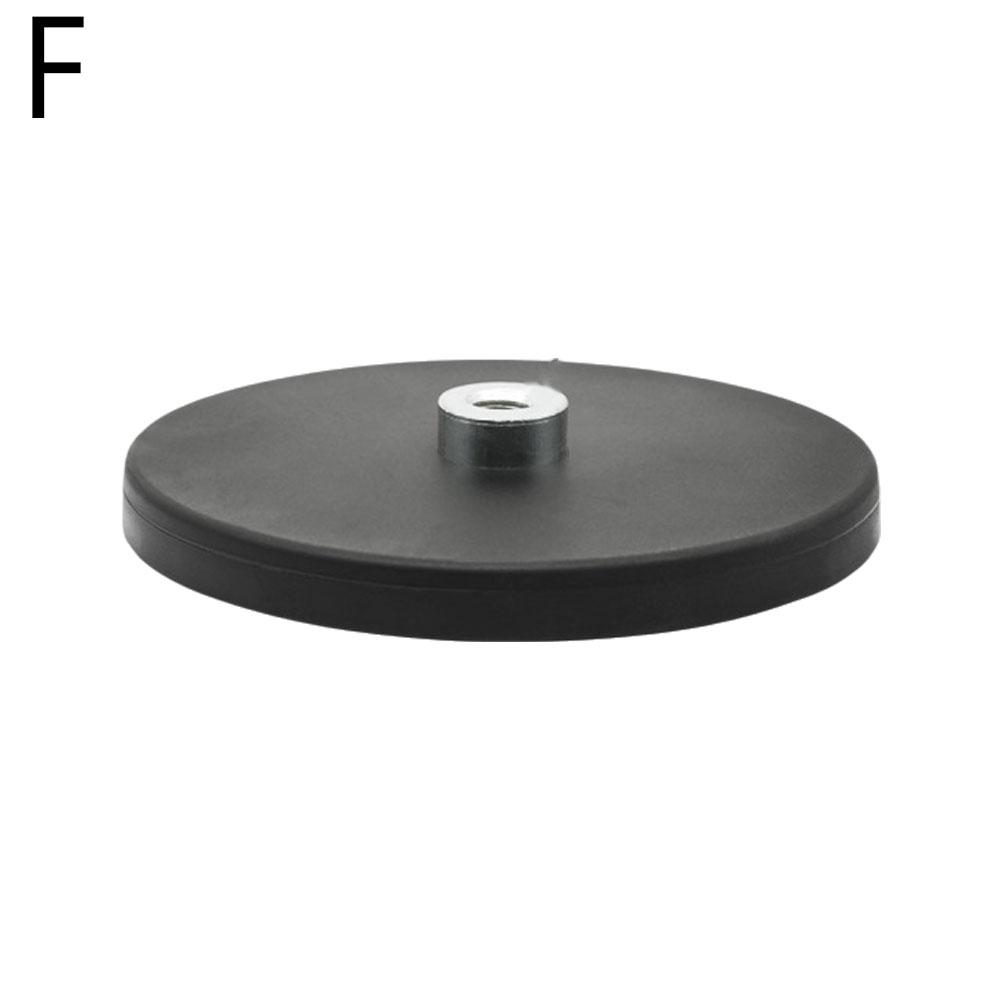 D88mm Rubber Coated Magnet M6/M8 Flat Base Suction Cup Tool Scratch Resistant Magnet Strong Magnetic Rubber Base Neodymium