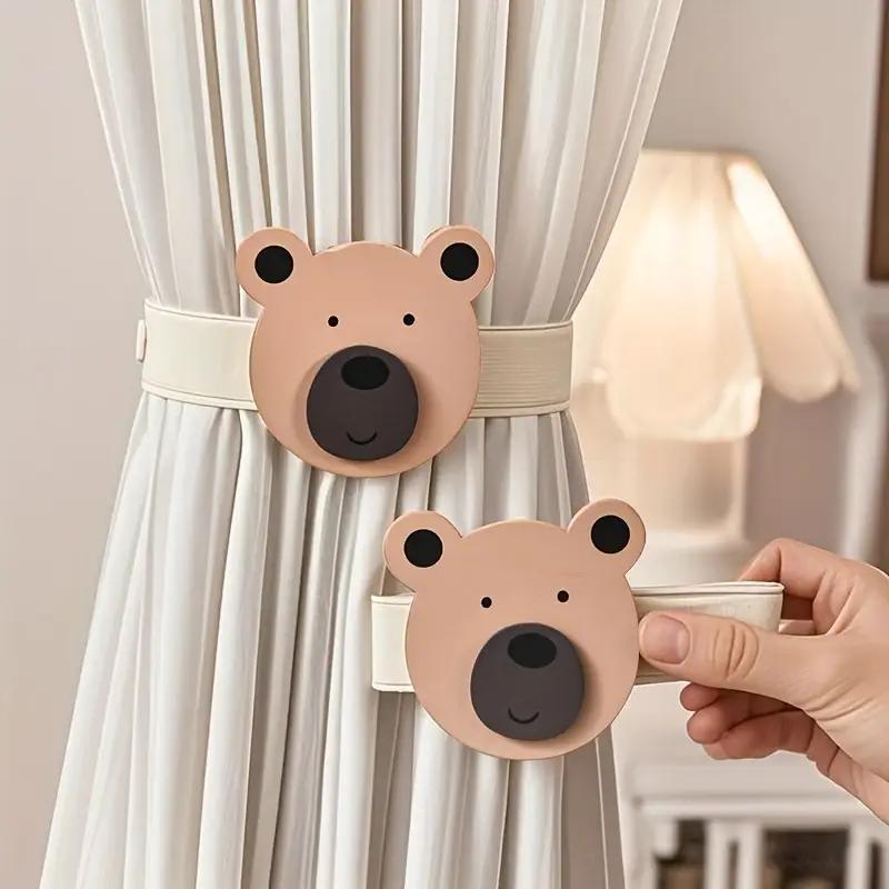 Cute Bear Owl Flower Curtain Hanging Buckle Tie Curtain Accessories Tie Rope Curtain Clip Curtain Holders Tie Back Buckle Clips