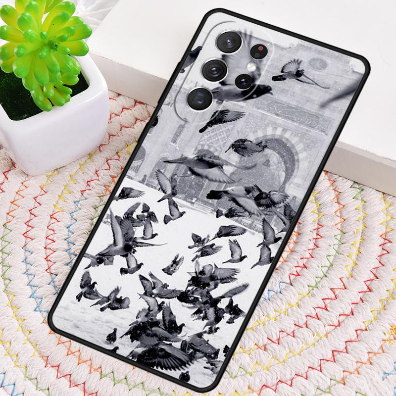 Pigeons Collage TPU Phone Case For Samsung Galaxy note 10 pro S26 S25 S24 S23 S22 Ultra Plus S21 FE S20 Shockproof Cover