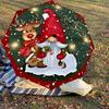 1PC Christmas Gnome Umbrella-8-Rib Reinforced, Automatic Open, Lightweight & Durable, Cute Fashion Accessory for Outdoor-K1301