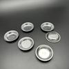 12pcs Pour Mouth Palette Stainless Steel Small Round Paint Tray Artist Watercolours Paint Mixing Palette Tray For Artist
