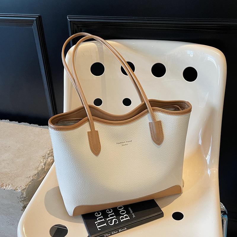 

Large-capacity bag women s autumn and winter versatile new simple shoulder bag fashion leisure commuter tote bag