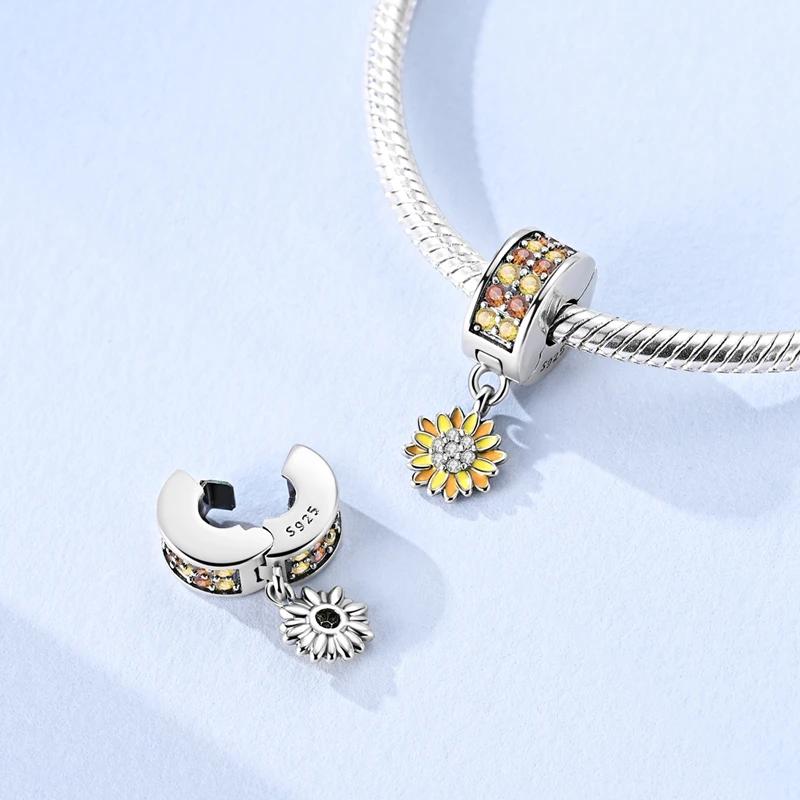 Lucky Clover Charms Bead Original Copper Inlaid Pink Zirconium Cute Pets Pendants Fit Bracelet Jewelry Lover Gift