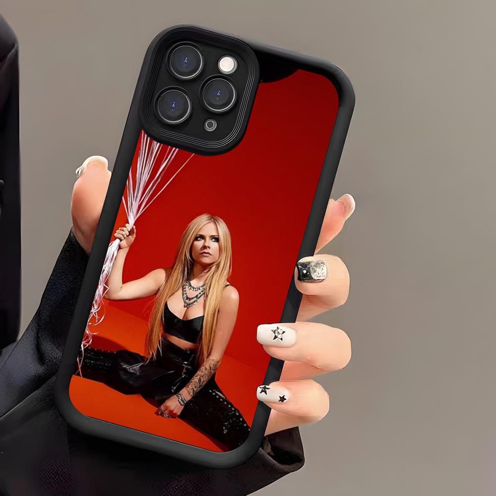 Singer Avril Lavigne Phone Case For IPhone 17 Air 16 E 15 14 Plus 13 12 11 Pro Max Black Sky Eye Stepped Protective Case