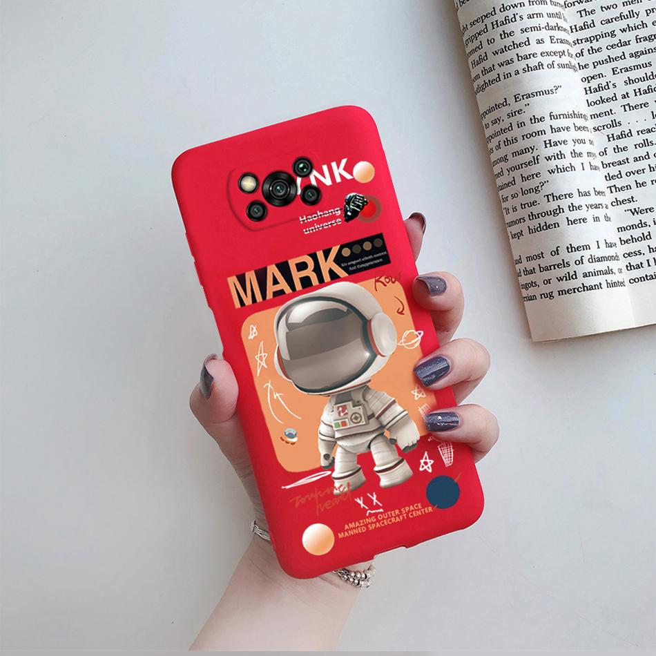 Cute Cartoon Cat Case For Poco X3 Pro Pocox3 X 3 NFC Back Cover Soft Silicone Matte Protective Funda For Xiaomi Poco X3 Pro Bag