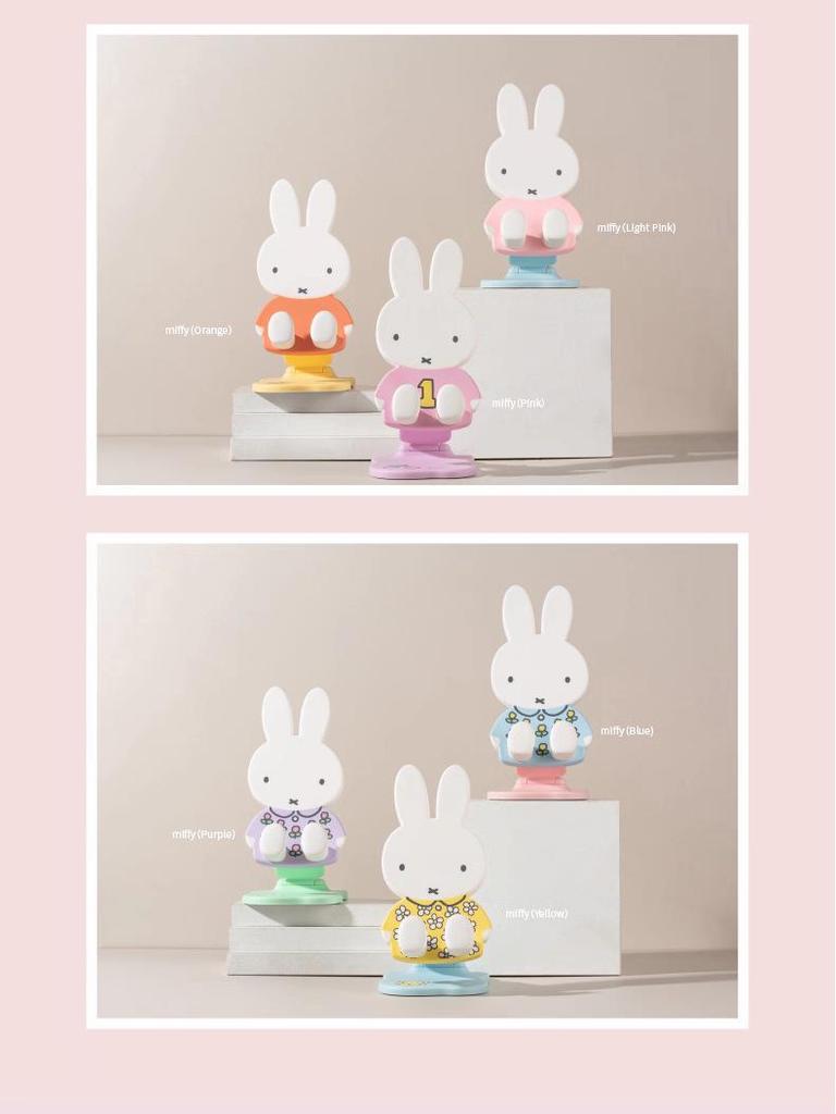 Miffy Rabbit Foldable Phone Stand Blind Box Figure - Cute Desktop Ornament