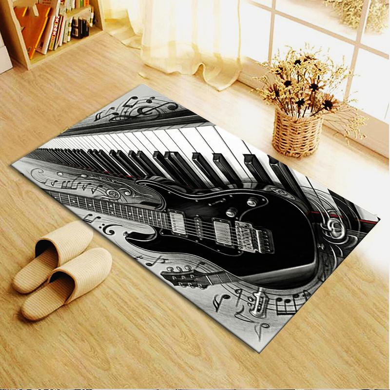 2025 New Guitar Music Carpet Rug for Living Room Bedroom Home Sofa Decoration,Kids Play Non-slip Floor Mat12