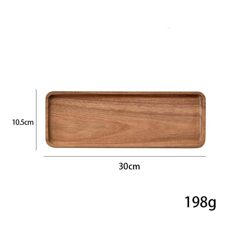 ZISIZ Rectangular Wooden Snack/Dessert Plate