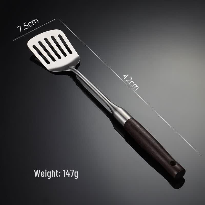 

Wenge Wood Handle Stainless Steel Frying Spatula