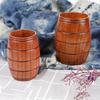 15 Styles Jujube Wooden Handmade Water Coffee Mug Cup Tea Beer Juice Milk Mugs Drink Cups With Handle Coffee Beer Mug Retro Gift