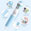 1/6 Pack Multicolor Pens, 10-60 Colors,10-in-1 Colored Ballpoint Pen,0.8mm Writing,Retractable Ballpoint Pens Office Accessories
