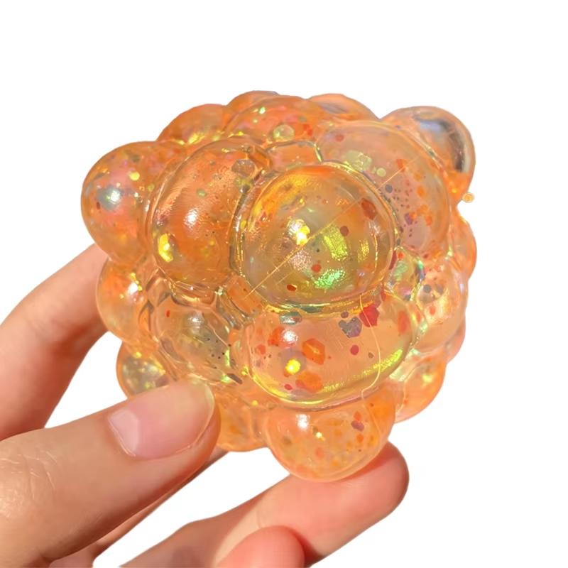Fel Schijnende Squishy Maltose Fidget Speelgoed Zacht Gekleurd Kubusvormig Maltose Knijpspeelgoed Leuk Anti-stress Sensorisch Speelgoed Verjaardagscadeaus