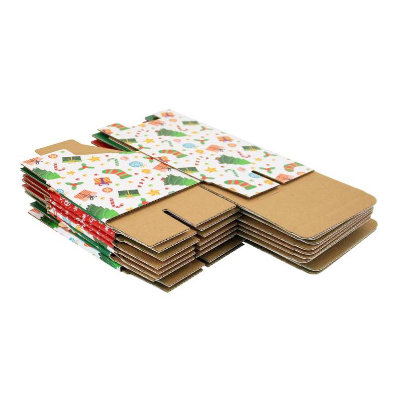 1PC Festive Layered Candy Box with Wrapping Paper Paper  Box 13.5x13x11cm