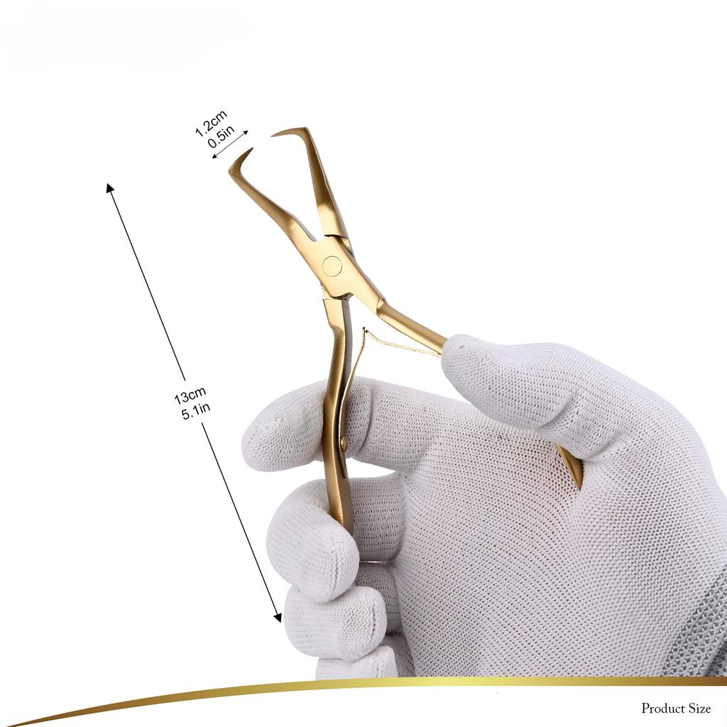 Professzionális Hosszabbító Csipesz Hajhosszabbító Fogó Mikrogyűrűkhöz és Fúziós Ragasztó Kötés Eltávolító Eszközök Csipesz Hajhoz