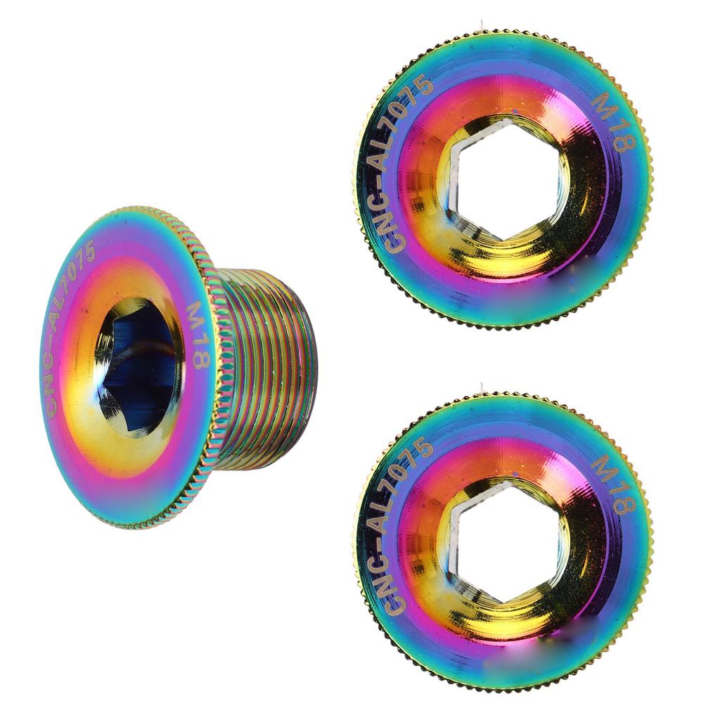 3 ks šroubů kliky jízdního kola hliníková slitina kryt kliky M18 standardní závit upevňovací šroub pro horské kolo pro jednodílné