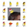 Fashion Flower Duck Hair Clips Plush Cap Chicken Side Barrettes Hair Accessories Funny Cartoon Duckbill Clips Party