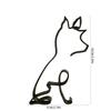 Metal Dog Art Sculpture Modern Abstract Minimalist Art Animal Ornaments Pet Dog Crafts Home Study Office Desktop Decoration