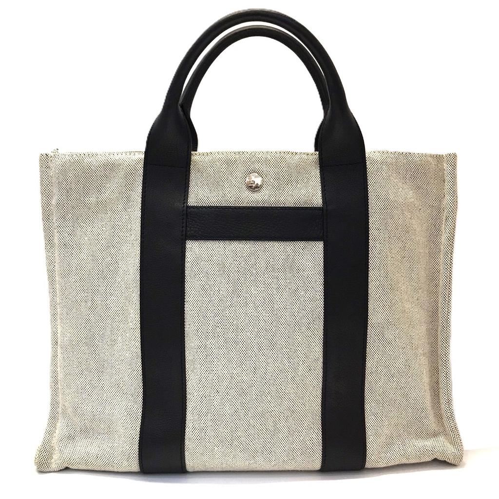Used HERMESHandbag Black Tower ash/Negonda Unisex