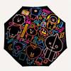 1pc BT21 Neon Lights Umbrella with Plastic Handle,Suitable for All Seasons Home Travel Outdoor UmbrellaM1115
