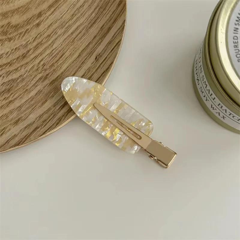 Ac de păr cu acetat Femei Machiaj Bucle Ciucuri Agrafă de păr Stil francez Barrete Clipuri cioc de rață Accesorii de păr pentru fete bijuterii