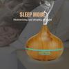 Seven-Color Ultrasonic Wood Grain 300ML Aroma Humidifier for Home, Office, or Bedroom