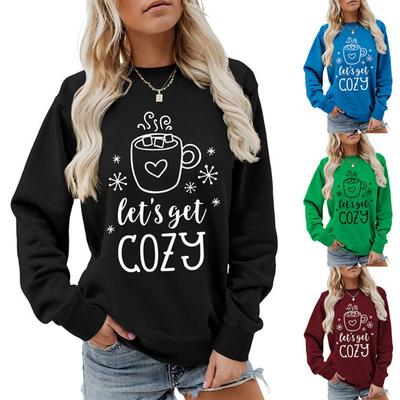 New Creative Fashion Sweatshirt Autumn Women's Sweatshirt Autumn and Winter Women's Thickened Sweatshirt Jacket Winter Large Size Sweatshirt