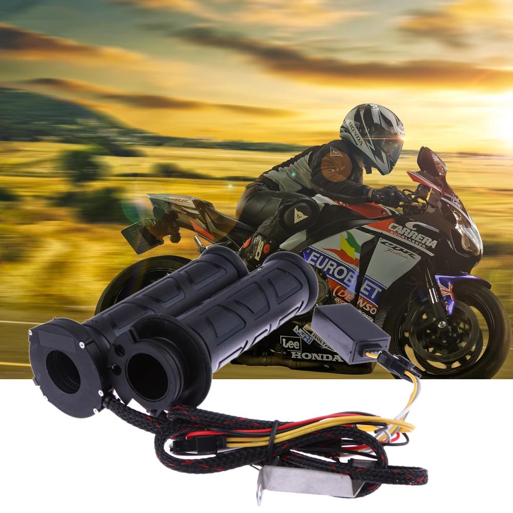 Heating Handle Sleeve Non-slip Heating Hand Grip Cover Waterproof Electric Heated Handle Grips Replacement Motorbike Accessories