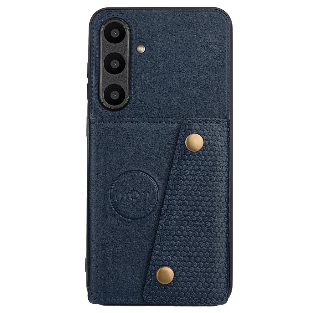 For Samsung Galaxy S24 FE Case Card Slots Kickstand Leather+TPU Phone Cover