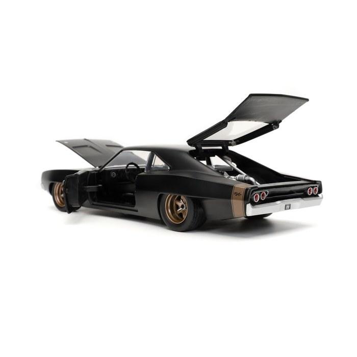 Jada Toys Wild Speed Series 1/24 F&F9 1968 Dodge Charger Widebody Black (Dominic) Multicolor