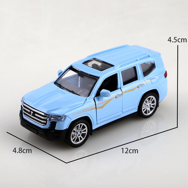 

(bagged)1:36 Land Cruiser Alloy Car Model Simulation Off-road Vehicle Pull Back Car Ornaments Collection Toys For Boy Children