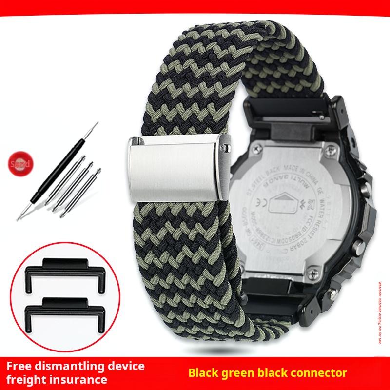 Für Casio G-SHOCK DW-5600 GW-B5600 GM5600 GW-M5610 GA2100 Uhrenband Herren Damen Gewebtes Nylon Camouflage Canvas Uhrenarmband Armband