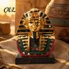 Verfijnd Hars Huis Kunst Egyptische Sfinx Standbeeld Ornament, Retro Oude Beeldje, Klassiek Artistieke Sfeer Decoratie Stuk Beeldhouwwerk, Miniatuur