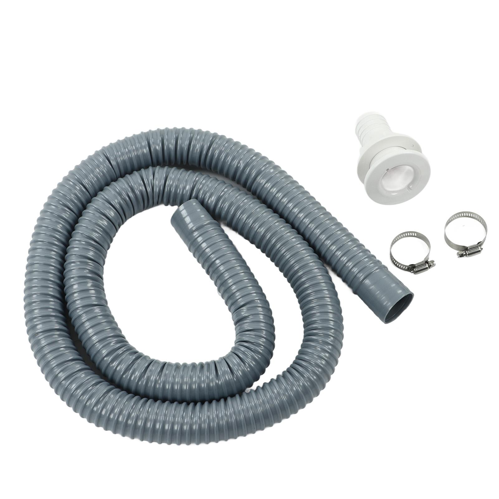 

Bilge Pump Hose Fast Flow Rate Grey Flexible Leak Proof Aging Resistant Marine Installation Kit for 1‑1 2In Outlets