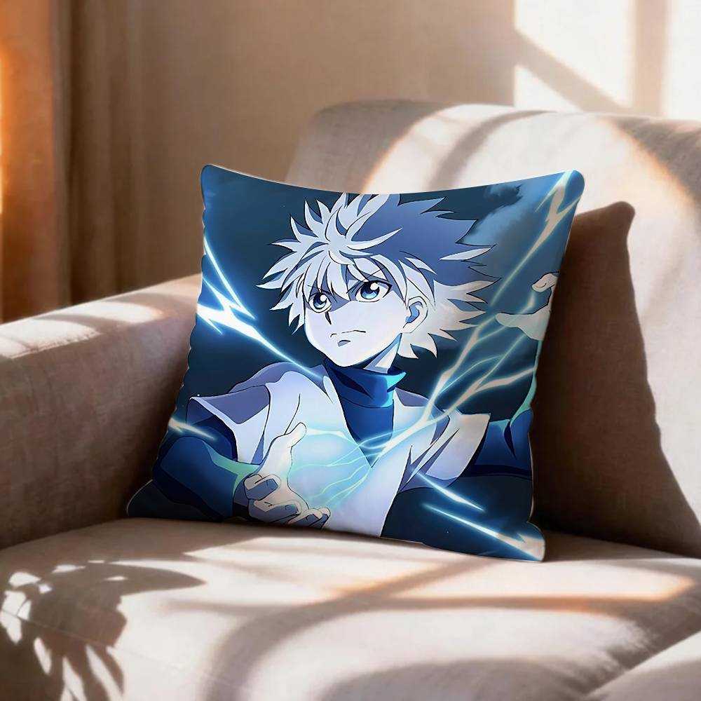 COOL K-Killua Zoldyck H-Hunter X Hunter Pillow Case Pattern Printed Pillowcase For Living Room Sofa Cushion Cover