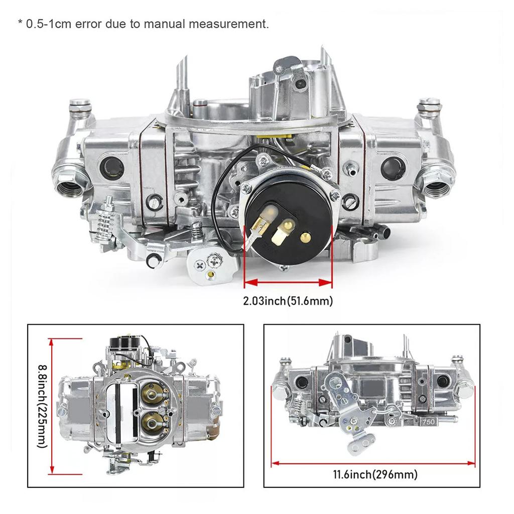 BR-67213 Carburetor 4 Barrel 750 CFM Double Pumper Carb E-Choke