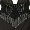Fashion Women's Mesh Drilling Bubble Beads Sleeveless Shorts Jumpsuit