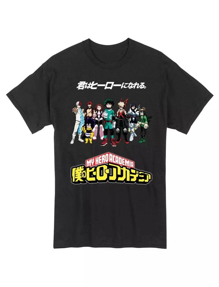 My Hero Academia Class 1a Hero Line Anime Tshirt Black Gift For Friends S